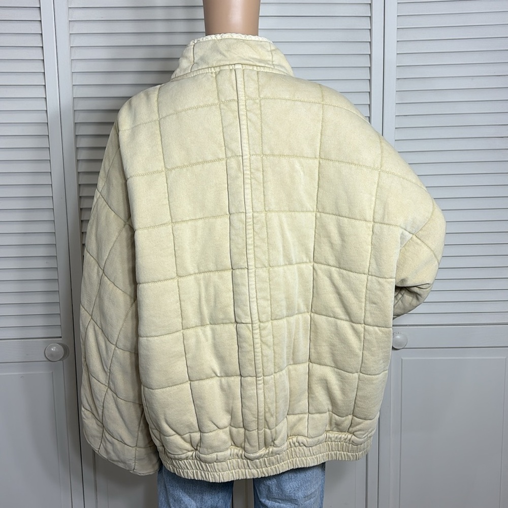 Free People Cream Quilted Puffer Jacket - Picture 13 of 15